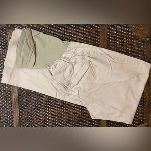 Lot of 2 Maternity Clothing Pants Khaki Slacks